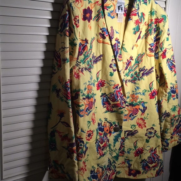 Blazer 12, Southwest Linen/Cotton travel jacket👏 - Picture 4 of 6